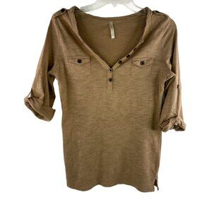 Color Story Women's Tan Top Size:L